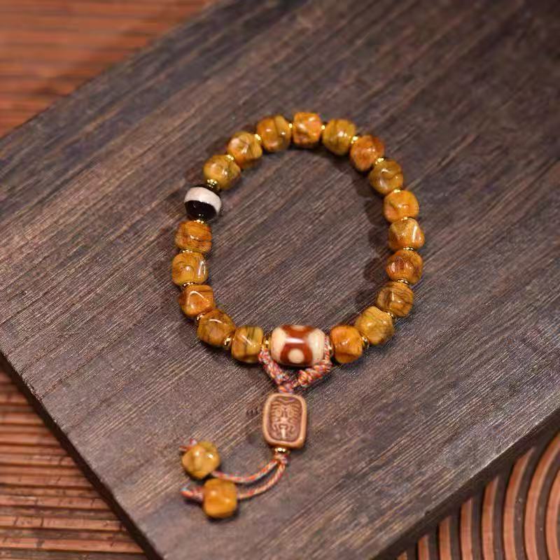 Tibetan cow bone carving single circle bracelets