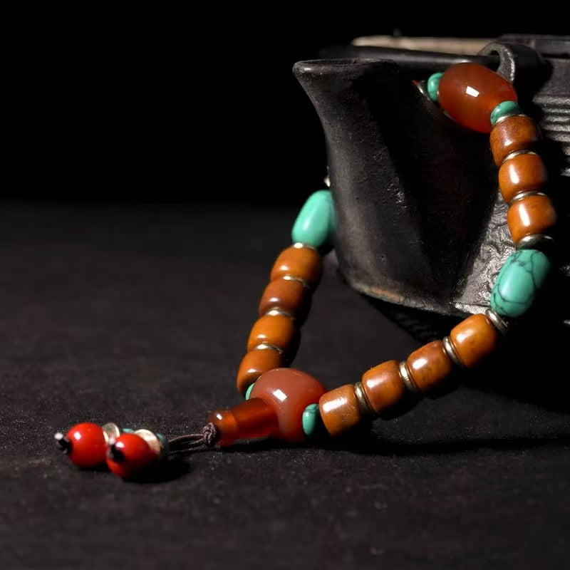 Tibet Lhasa Za Nobu original handmade yak bone bracelet