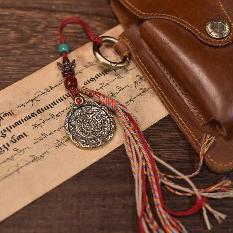 Tibetan-style copper tag